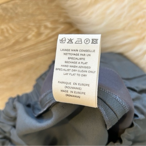 LouLou Studio de Saison Seto Slub-Texture Shorts Grey Size Small - Picture 11 of 12